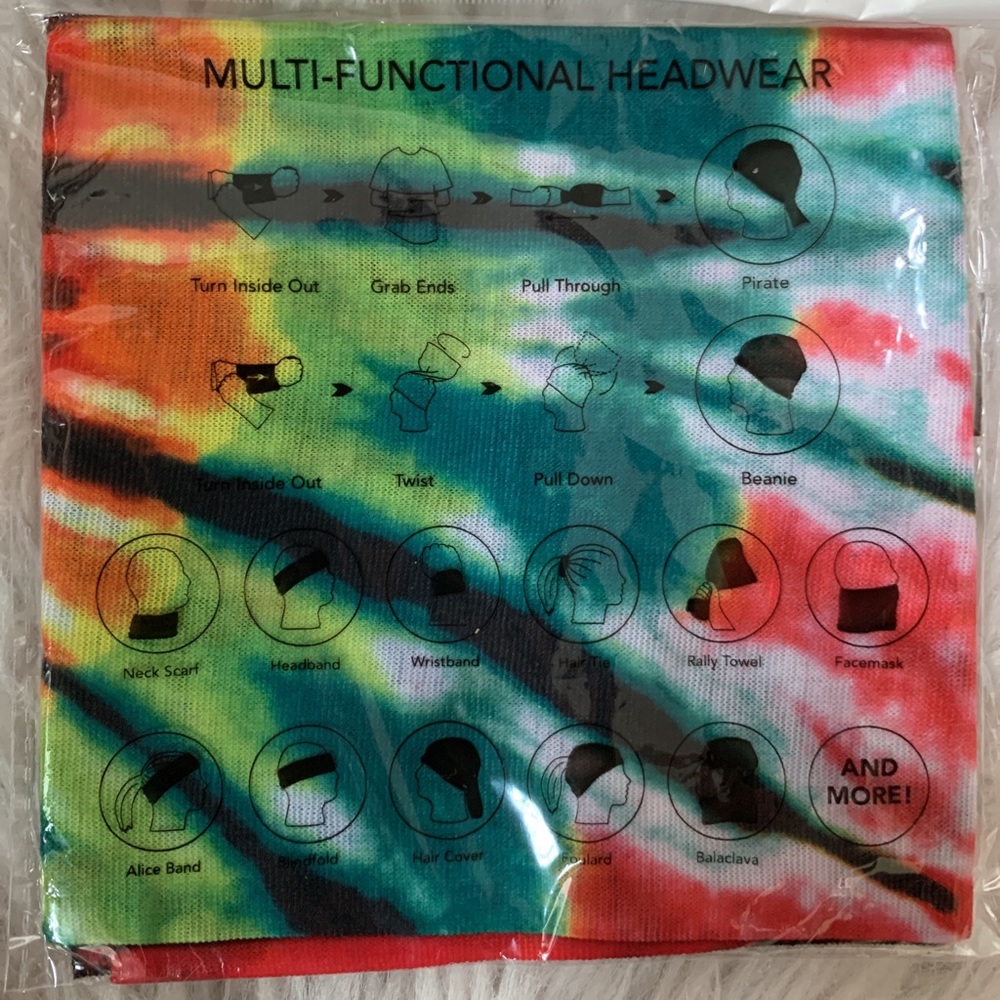 Aster June multi purpose headbands / face shields